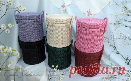 Шкатулки для Инны(заказ). Примером служили шкатулки Ольги Рыжковой, поэтому получились повторы. #плетениеизбумаги #ручнаяработы #плетениеназаказ #плетёныешкатулки #плетёныекорзинки