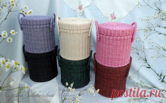 Шкатулки для Инны(заказ). Примером служили шкатулки Ольги Рыжковой, поэтому получились повторы. #плетениеизбумаги #ручнаяработы #плетениеназаказ #плетёныешкатулки #плетёныекорзинки