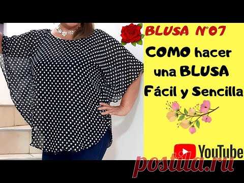 COMO HACER UNA BLUSA  FÁCIL Y BONITA | PASO A PASO