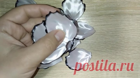 НОВИНКА!!! Цветы из лент канзаши. Как сделать цветы из лент. Цветы из лент.