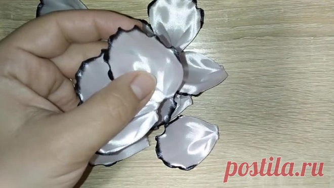 НОВИНКА!!! Цветы из лент канзаши. Как сделать цветы из лент. Цветы из лент.