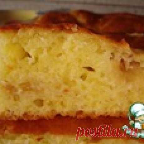 Сметанный пирог с тeртыми яблоками Кулинарный рецепт