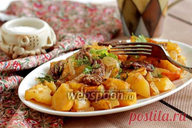 Картофель с мясом в рукаве