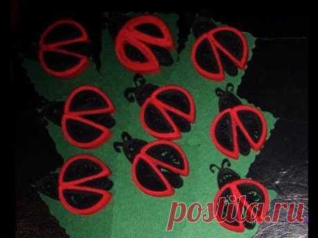 ✿ Quilling - Buburuza - Tutorial 8 - AidaCrafts