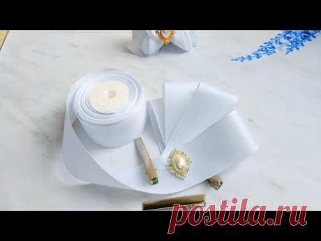Нежно и очень красиво🥰🤗Laços delicados e bonitos de uma fita número 9
