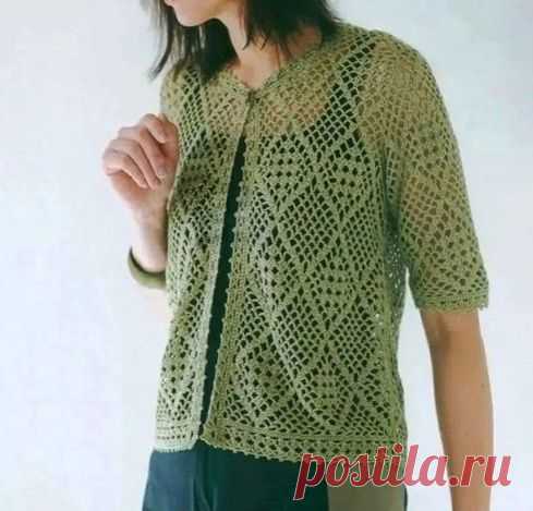 Красивые ажуры для лета. Вязание крючком | Марусино рукоделие Пульс Mail.ru