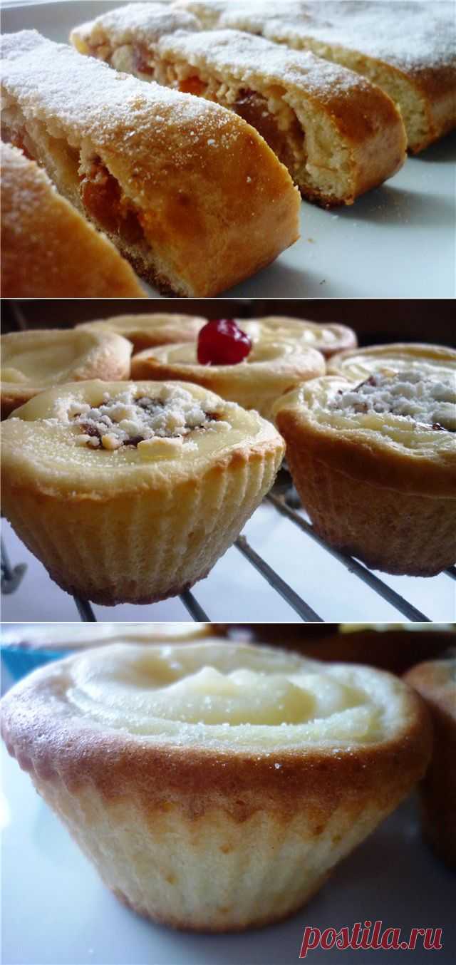 Шикарное творожное тесто и выпечка из него.