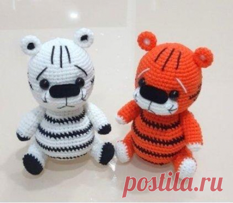 Схема вязания крючком тигренка. Игрушка к Новому году | Be Creative | Пульс Mail.ru Из описания тигренка вы узнаете, как связать шарфик для украшения игрушки