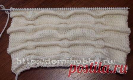 Как научиться вязать спицами эффект *клоке*