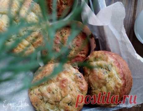 Печать рецепта Закусочные кексы с кабачком и сыром