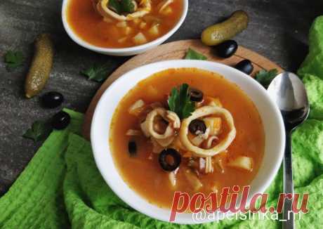 (4) Рыбная солянка с кальмарами - пошаговый рецепт с фото. Автор рецепта Маргарита Сорокина . - Cookpad