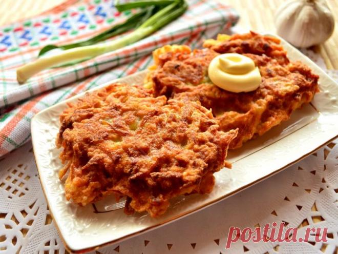 Драники картофельные, рецепт классический с чесноком, фото и видео