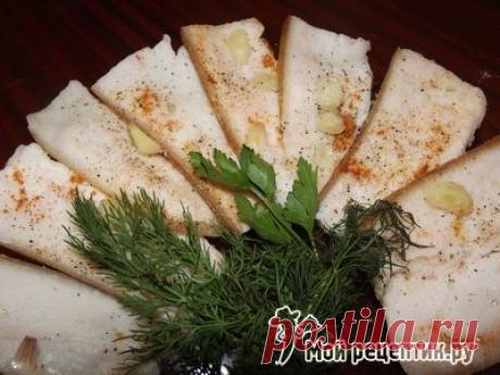 Рецепт: Чесночное сало на скорую руку.