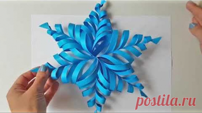 5 способов сделать объёмные снежинки 5 Ways to DIY winter decor 3D snowflakes craft