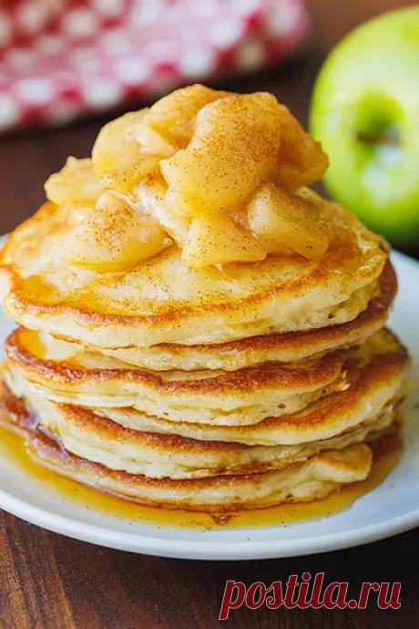 Как приготовить оладьи с яблоками