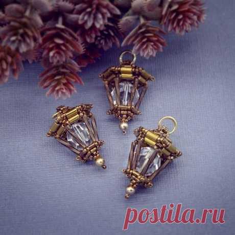 ​Фонарики из бисера
