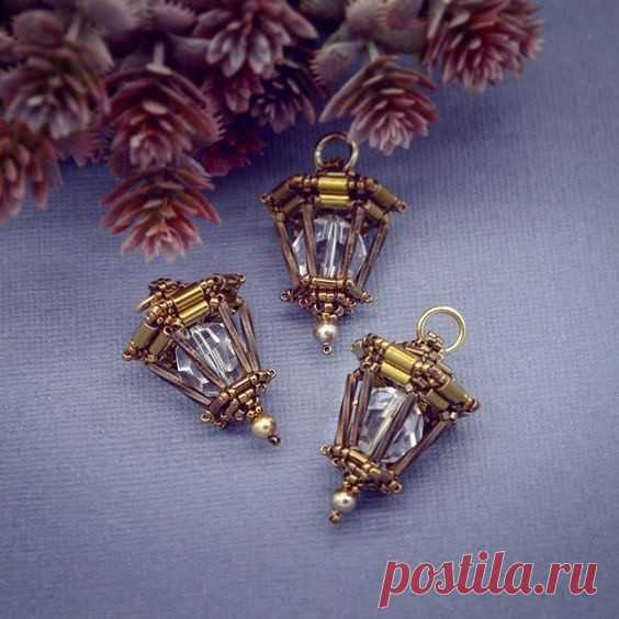 ​Фонарики из бисера
