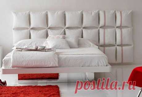 Стильная спальня, или 20 восхитительных идей для создания необычного изголовья кровати
