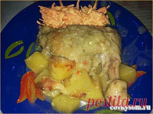 Цыпленок с картошкой в мультиварке | Со вкусом