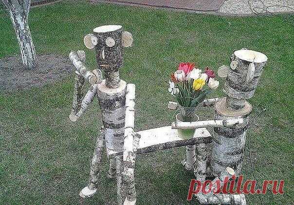 Сценка на дачном дворе