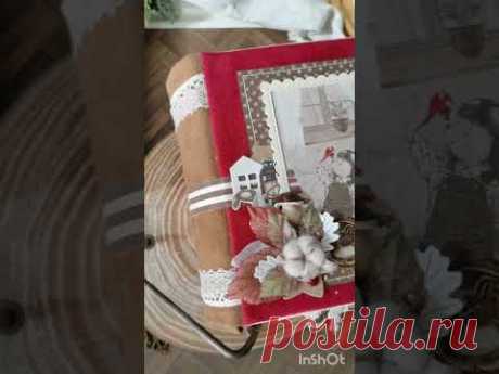 Детский зимний альбом #scrapbooking #скрапбукинг #фотоальбом #ручнаяработа