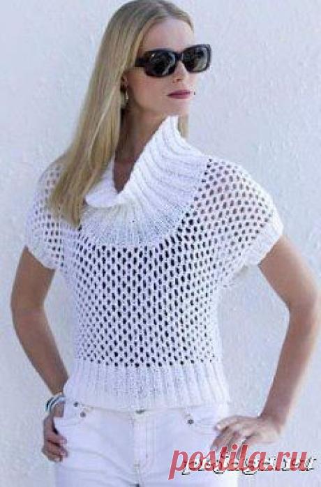 Вязание. Все модели со ссылками на схему. Добавлена фотография в альбом ЖЕНСКИЕ топы и другие летние воздушные...