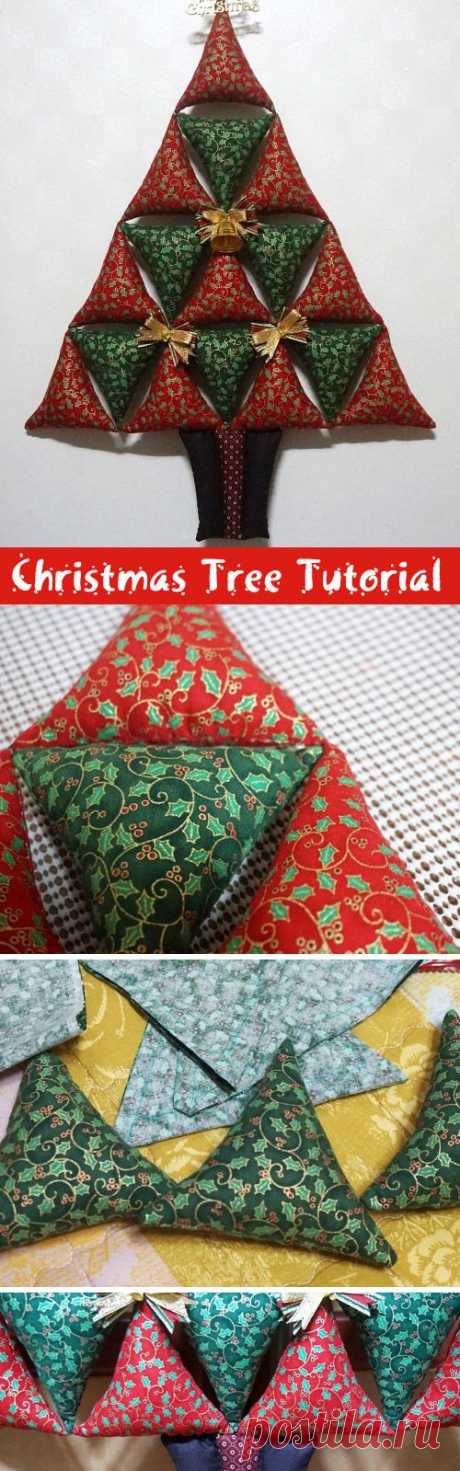 Christmas Tree Soft Toy panel. DIY step-by-step tutorial.
Елочка из треугольников к Рождеству.  https://www.handmadiya.com/2015/09/christmas-tree-soft-toy-panel-diy-step.html