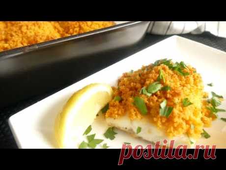 Im Ofen gebackenes Weißfischfilet im Paniermehlmantel! Nur 20 Minuten!