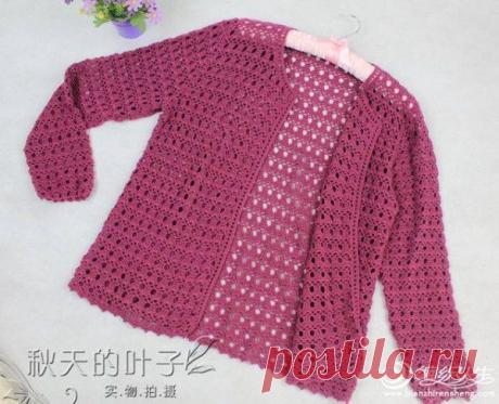 Ажурный жакет крючком | Доска объявлений Full Shop