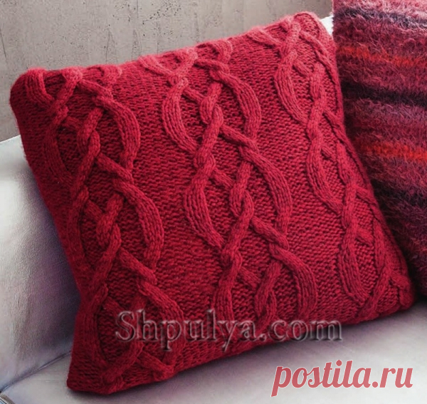 Чехол для подушки с косами - SHPULYA.com