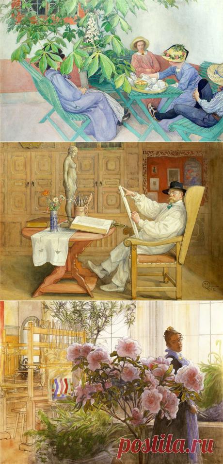 Дом под солнцем... Carl Larsson