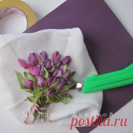 Вышивка лентами Ирины Жуковой .