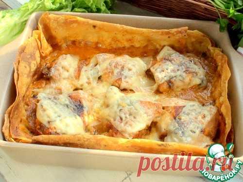 Курица, запеченная в лаваше