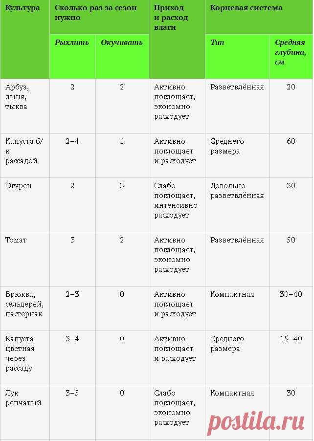 Шпаргалка по рыхлению, окучиванию и прополке грядок