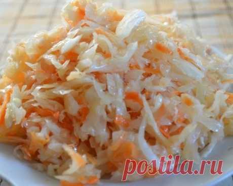 Капуста быстрого пряного посола.