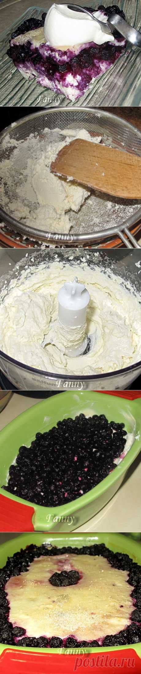 Творожная запеканка с черникой | Кошкин дом