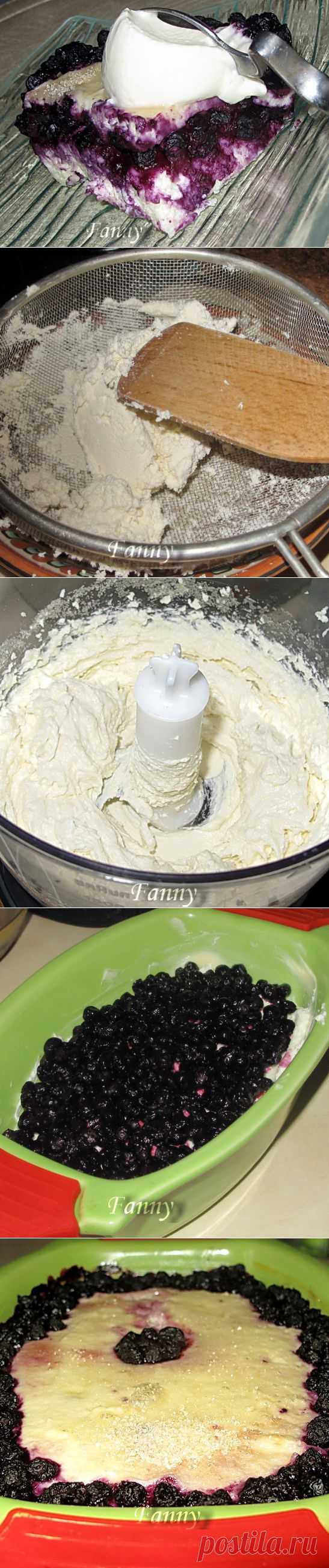 Творожная запеканка с черникой | Кошкин дом