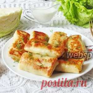 Блинчики с капустой и грибами