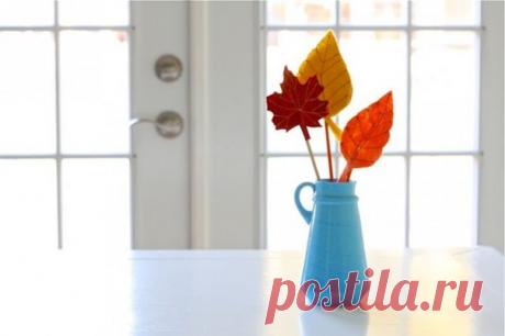 Осенний декор: Делаем сами листья из фетра | Идеи дизайна интерьера