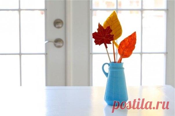 Осенний декор: Делаем сами листья из фетра | Идеи дизайна интерьера