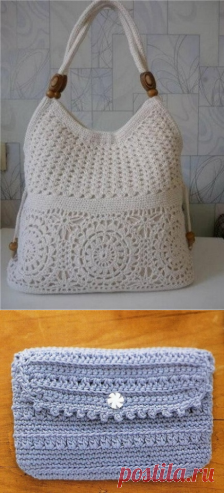 Сумки, клатчи и чехлы для гаджетов - схемы для вязания крючком - Ladiesvenue