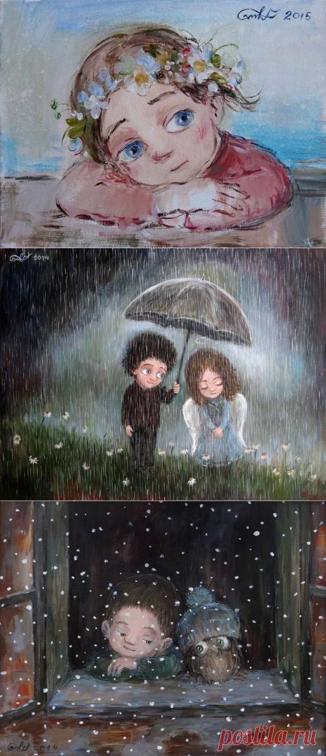 20 картин художницы Нино Чакветадзе, от которых становится тепло и уютно на душе