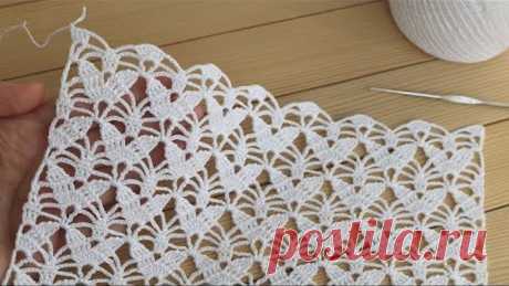Цветочный УЗОР крючком ВЯЗАНИЕ блузки СХЕМА узора Easy to Crochet Tape Lace pattern