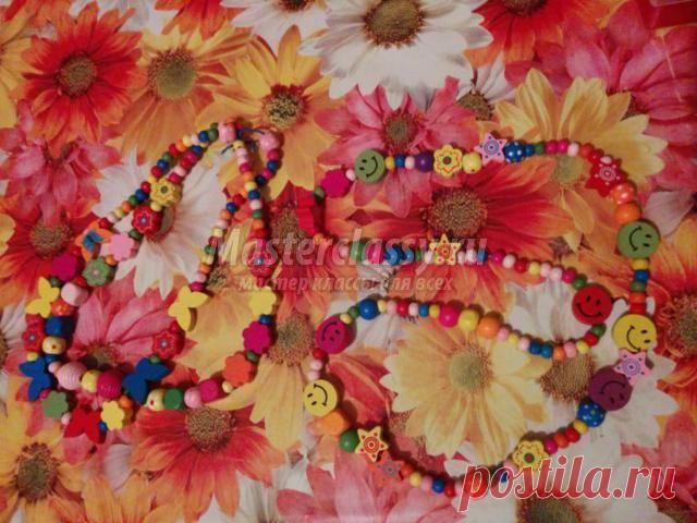 Бусики своими руками для маленькой принцессы. Мастер-класс с пошаговыми фото