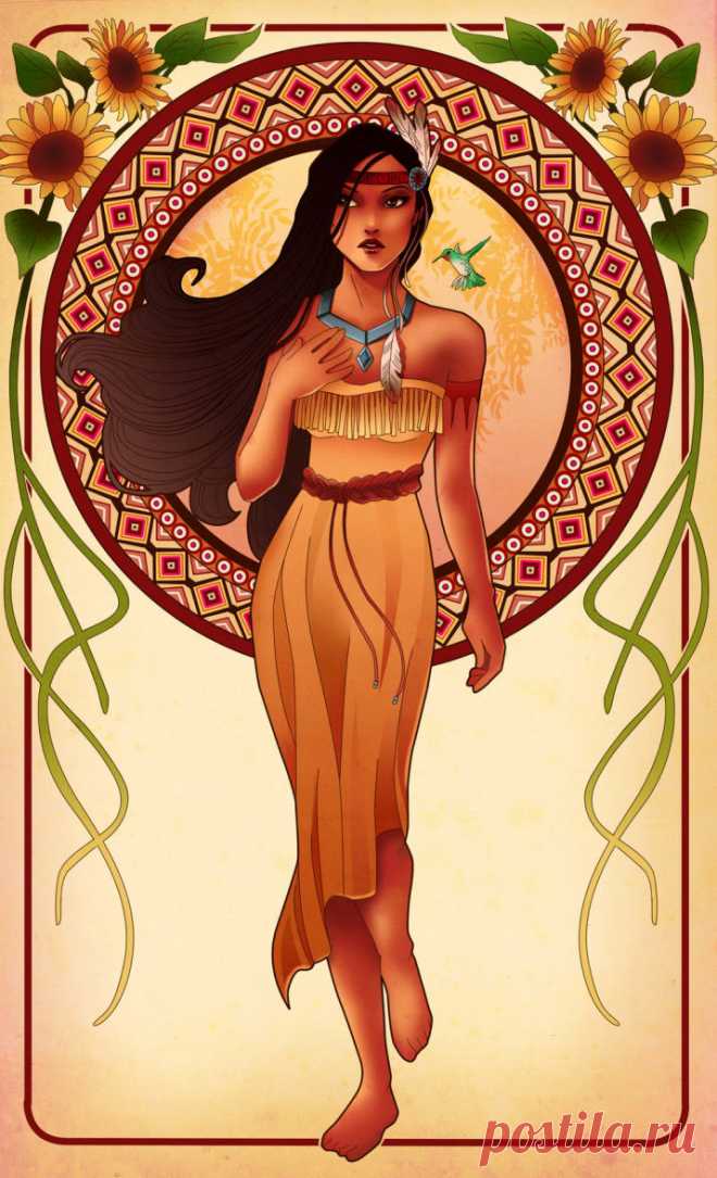 These Mucha-Inspired Disney Princesses Are Stunning