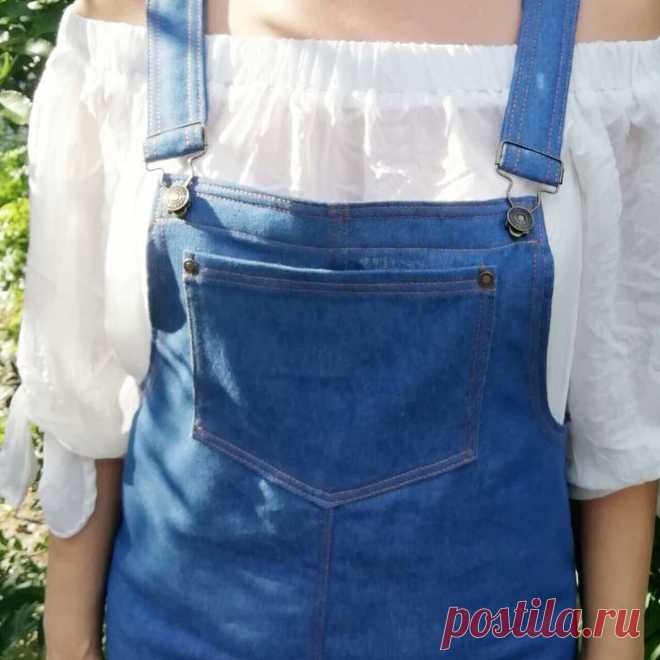 Простой джинсовый сарафан. Сшить легко носить приятно. | gt.atelier | Яндекс Дзен