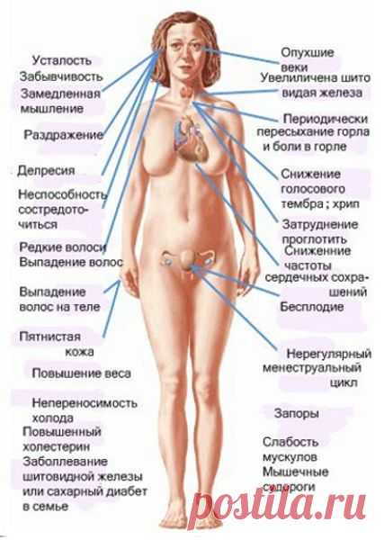 Гипотиреоз - симптомы и лечение