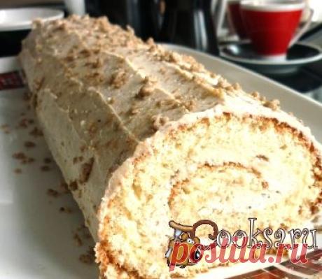 Рулет с начинкой из творога и халвы фото рецепт приготовления