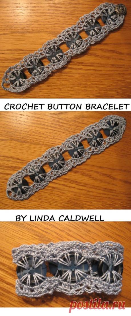 Crochet button bracelet | Outras malhas