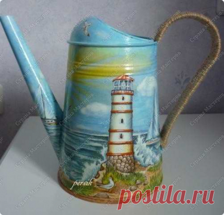 Мастер-класс по декупажу: Морская лейка » Jenshina.net - сайт для настоящих женщин.